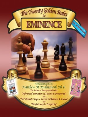 cover image of The Twenty Golden Rules to Eminence